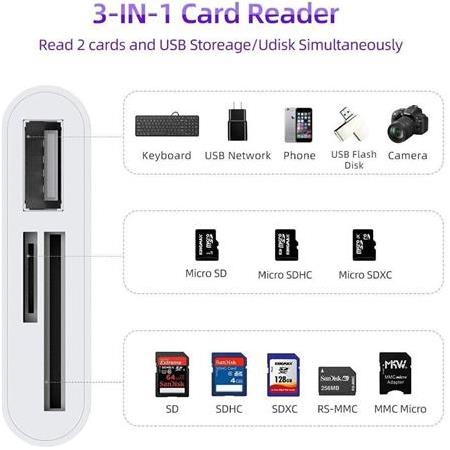 Alfais 5232 Usb Type C To Sd Microsd Tf Kart Okuyucu Usb 3in1 Çevirici Dönüştürücü Adaptör