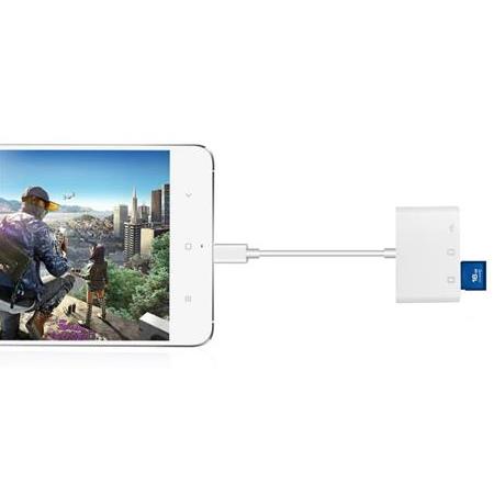 Alfais 5232 Usb Type C To Sd Microsd Tf Kart Okuyucu Usb 3in1 Çevirici Dönüştürücü Adaptör