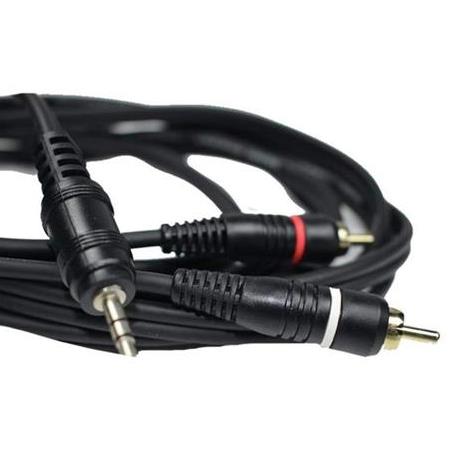 Alfais 4794s 3.5mm Stereo To 2rca Aux Ses Kulaklık Çevirici Kablosu (1.8 Metre)