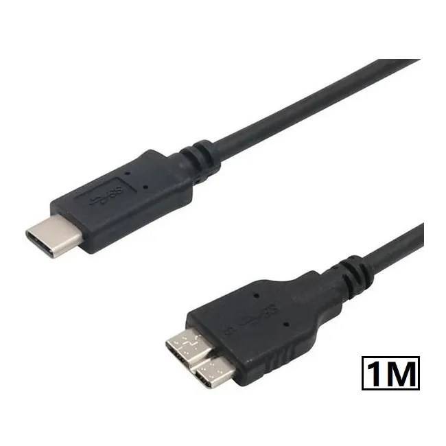 Alfais 5241 Usb Type C To Micro Usb 3.0 Taşınabilir Hdd Hard Disk Kablosu 1M (1 Metre)