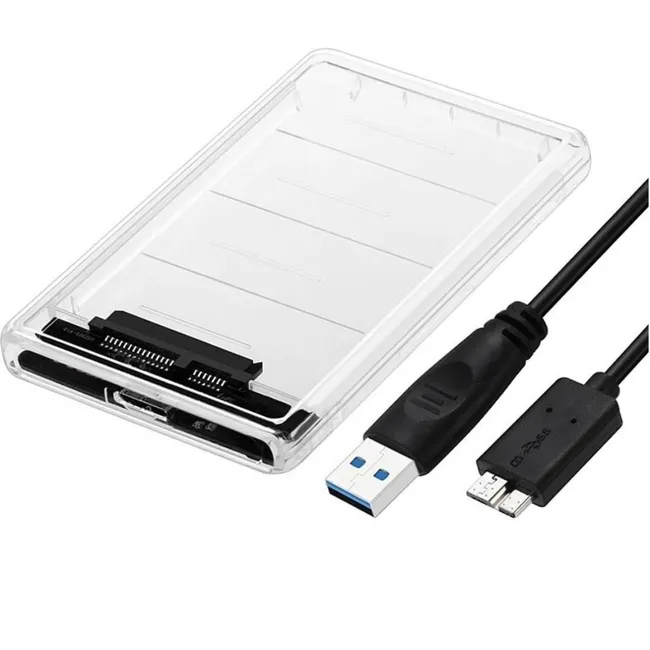 Alfais 4266K 2.5” HDD/SSD USB 3.0 to SATA Dönüştürücü Harici Şeffaf Taşınabilir Kutusu
