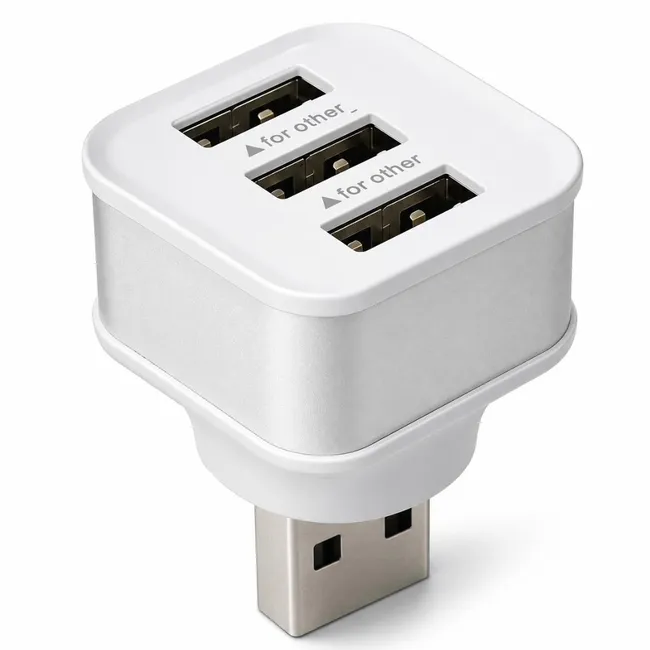 Alfais 6075 Usb Hub 3 Port Çoklayıcı Adaptör Bilgisayar Laptop Araç Şarj Çoklu Çoğaltıcı