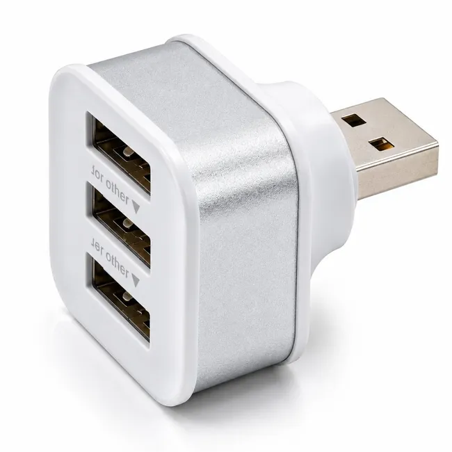 Alfais 6075 Usb Hub 3 Port Çoklayıcı Adaptör Bilgisayar Laptop Araç Şarj Çoklu Çoğaltıcı