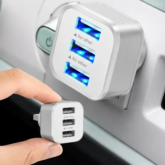 Alfais 6075 Usb Hub 3 Port Çoklayıcı Adaptör Bilgisayar Laptop Araç Şarj Çoklu Çoğaltıcı