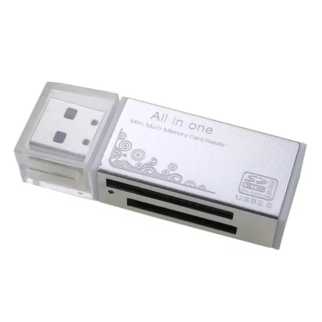 Alfais 6070 USB Çoklu Kart Okuyucu SD Micro MMC MS MicroSd Sdhc Hafıza Kartı Adaptörü