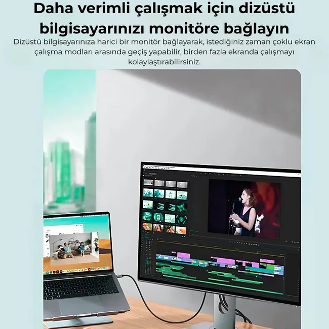 Alfais 5147 Type C  To Hdmi Çevirici Dönüştürücü Adaptör