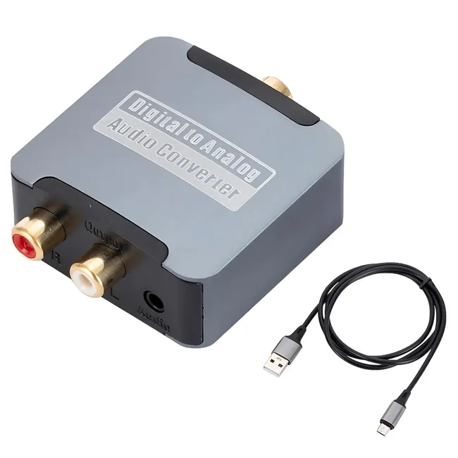 Alfais 4865 Dijital To Analog 3.5mm Optik Ses Tos Çevirici Dönüştürücü Adaptör