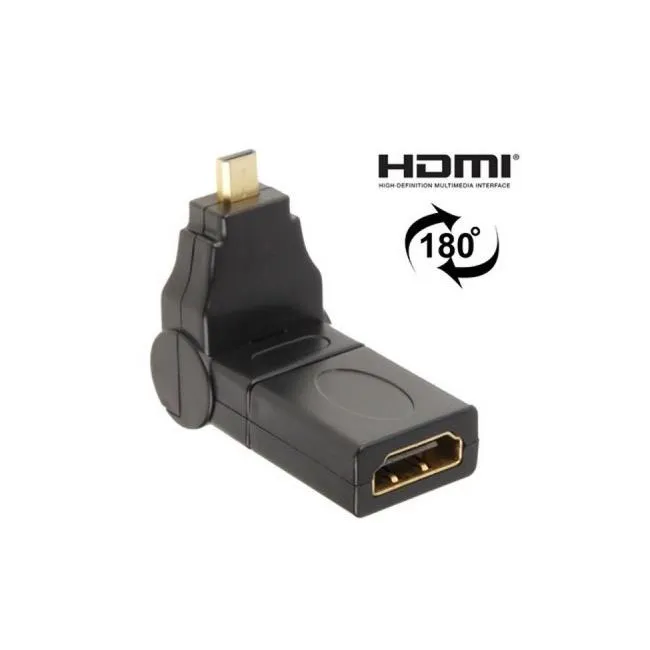 Alfais 4670 Micro hdmi to Hdmi 180 270 Derece Dönebilen Çevirici Dönüştürücü Adaptör