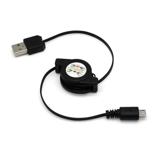 Alfais 4697 Makaralı Zip Micro Usb Data Şarj Kablosu Veri Telefon