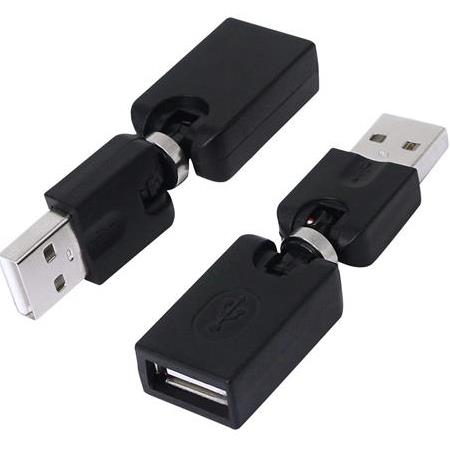 Alfais 5264 Usb To Dişi Erkek 360 Derece Dönebilen Çevirici Dönüştürücü Adaptör