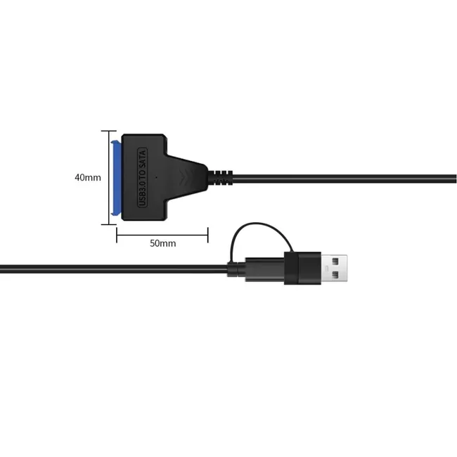 Alfais 4204 2in1 USB 3.0 Type-C To 2.5 inç Sata Hdd Ssd Çevirici Dönüştürücü