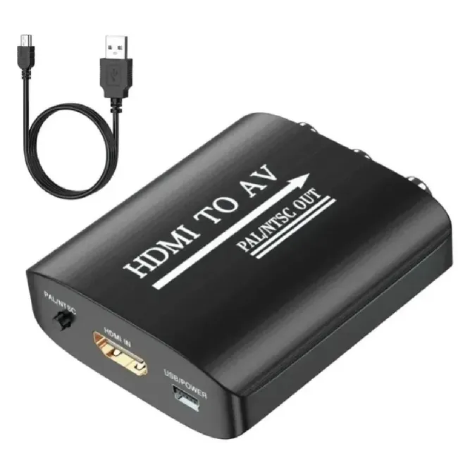 Alfais 4334 Hdmi To Av Rca Tos Çevirici Dönüştürücü Adaptör