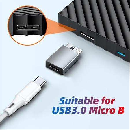 Alfais 4570 Usb Type C To Micro B Usb Çevirici Dönüştürücü Adaptör
