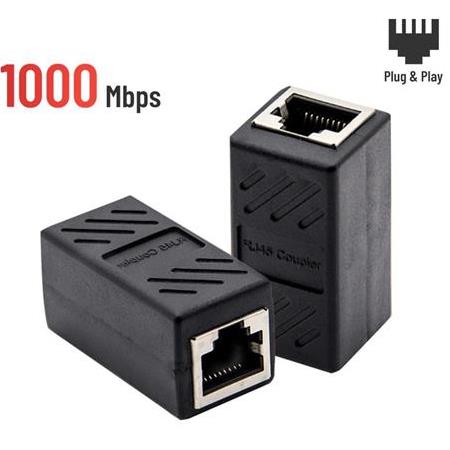 Alfais 4608 Cat5 6 Dişi Kablo Ekleyici Uzatma Uzatıcı Rj45 Ek Birleştirici Ara Adsl Gigabit