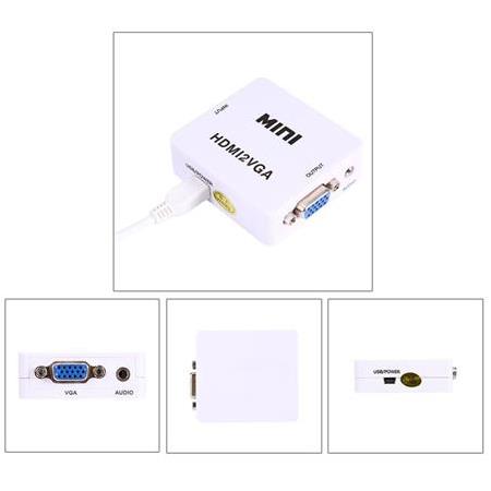 Alfais 4314 Hdmi To VGA Çevirici Adaptör Monitör Tv Dönüştürücü
