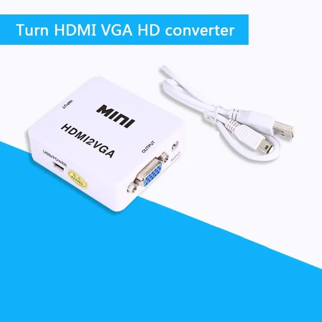 Alfais 4314 Hdmi To VGA Çevirici Adaptör Monitör Tv Dönüştürücü