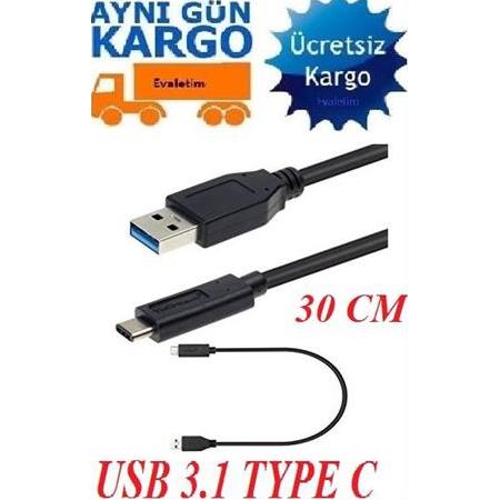 Alfais 4644 Usb Type C 3.1 To Usb 3.0 Çevirici Dönüştürücü Adaptör Kablosu 30Cm