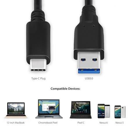 Alfais 4644 Usb Type C 3.1 To Usb 3.0 Çevirici Dönüştürücü Adaptör Kablosu 30Cm