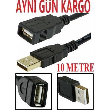 Alfais 4635 USB Uzatma Kablosu 10 Metre Uzatıcı Dişi Erkek