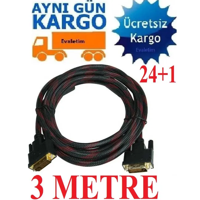 Alfais 4632 Dvi To Dvi Görüntü Monitör Kablosu 3 Metre