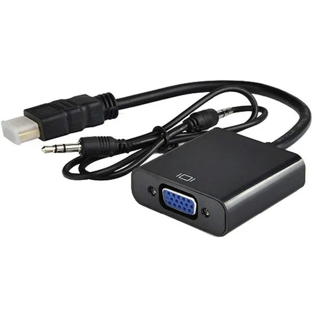 Alfais 4488 Hdmi To Vga Ses Destekli Monitör Dönüştürücü Kablo Çevirici Adaptör