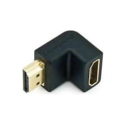 Alfais 4519 Hdmi L Dirsek 90 Derece Çevirici Dönüştürücü Uzatma Adaptörü