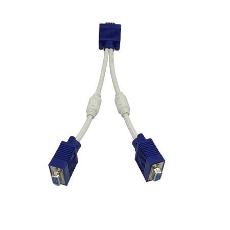 Alfais 4567 Vga Y Kablo Çoklayıcı Switch Splitter Kablosu Çoklu Monitör Tv