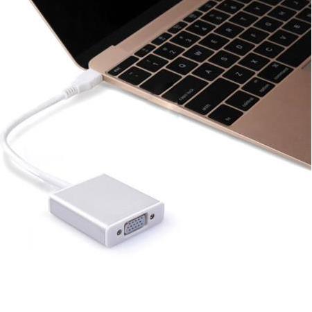 Alfais 4694 Usb 3.1 Type C To Vga Adaptör Çevirici Dönüştürücü Macbook