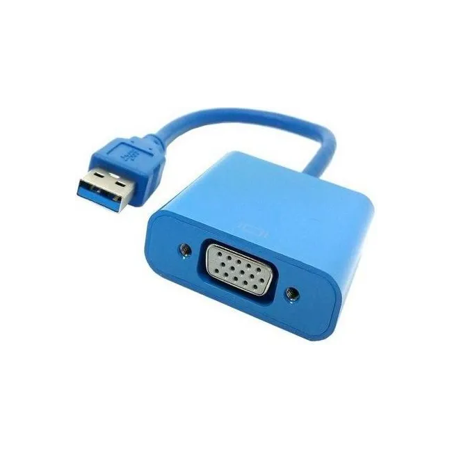 Alfais 4956 USB 3.0 To Vga Çevirici Dönüştürücü Adaptor Kablosu