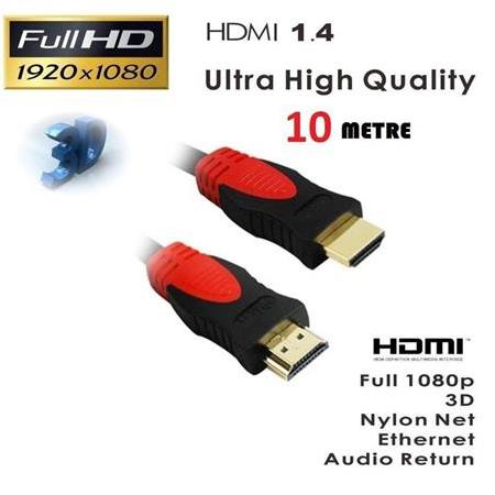 Alfais 4241 HDMİ Kablosu 10 Metre LCD Laptop FULLHD Ara Bağlantı Erkek-Erkek TV Kablo Ps3 Ps4 Xbox U