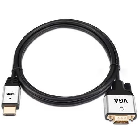 Alfais 6007 HDMI To VGA Görüntü Çevirici Dönüştürücü Adaptör Monitör Kablosu 3m