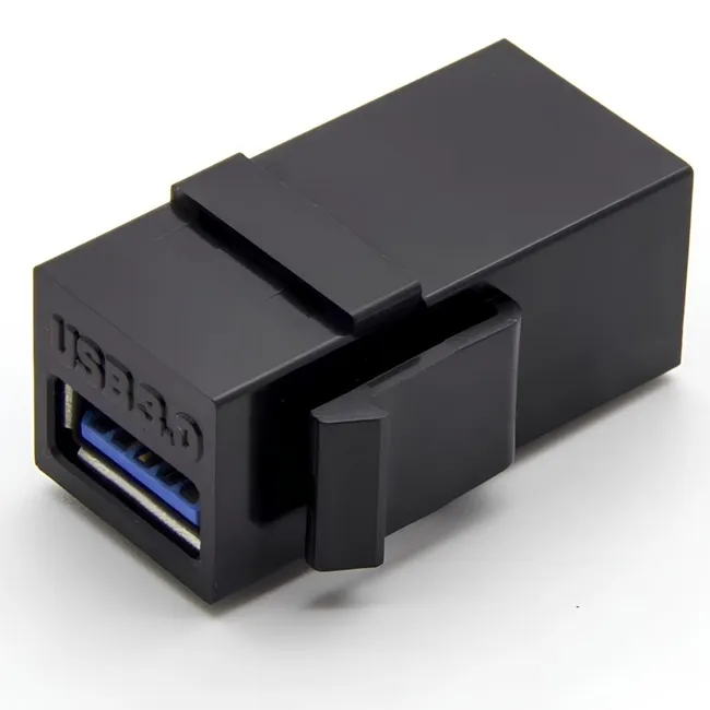 Alfais 6088 USB 3.0 A Dişi To Dişi Keystone Jack Adaptör Çevirici Uzatma Dönüştürücü Ara Bağlantı