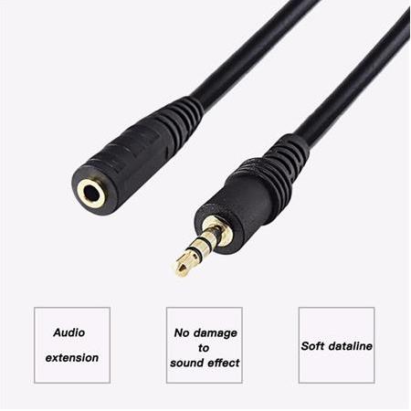 Alfais 4807 3.5 Mm Kulaklık Ekleme Uzatma Kablosu Dişi Erkek 10 Metre
