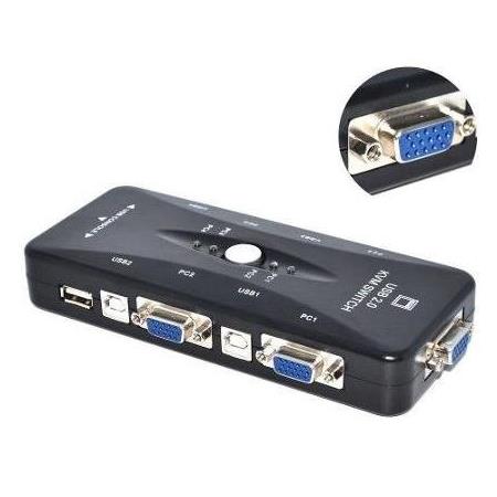 Alfais 4210 4 Port USB to KVM Switch Çoklayıcı Kasa Çoğaltıcı