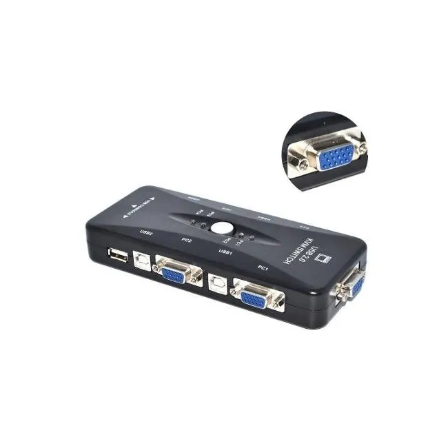 Alfais 4210 4 Port USB to KVM Switch Çoklayıcı Kasa Çoğaltıcı