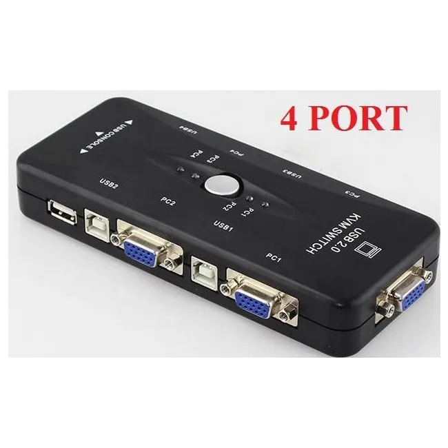 Alfais 4210 4 Port USB to KVM Switch Çoklayıcı Kasa Çoğaltıcı