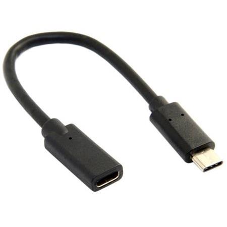 Alfais 4338 Type C USB 3.1 Uzatma Kablosu Ekleme Dişi Erkek Uzatıcı Kablosu 25 cm