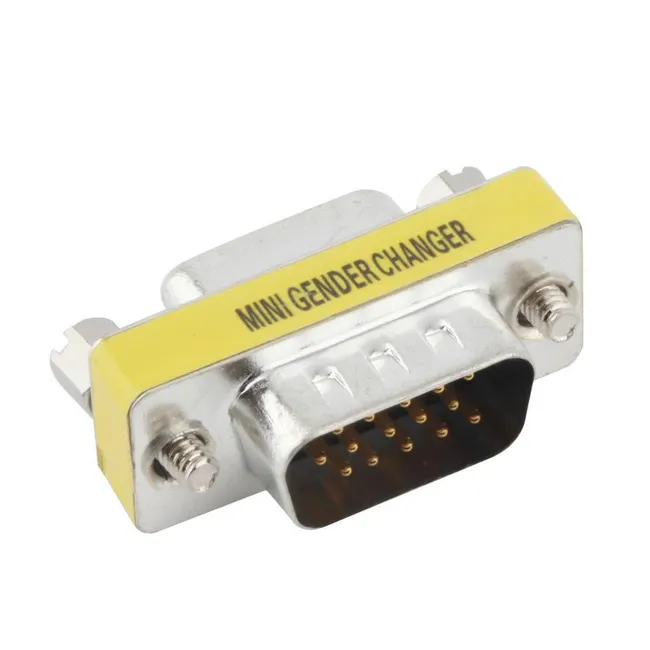 Alfais 5222 Vga Dişi Erkek 15 Pin Çevirici Dönüştürücü Adaptör Konnektörü