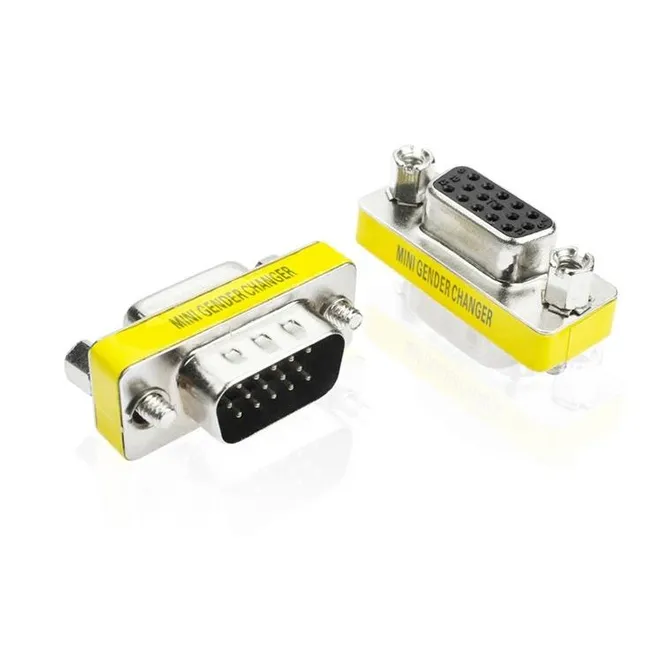 Alfais 5222 Vga Dişi Erkek 15 Pin Çevirici Dönüştürücü Adaptör Konnektörü