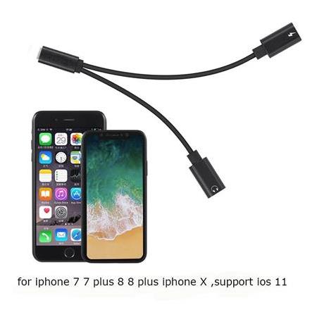 Alfais 4313 Lightning Kulaklık Şarj Çoklayıcı Çevirici Dönüştürücü Adaptör (iphone 7 8 X 11 Plus)