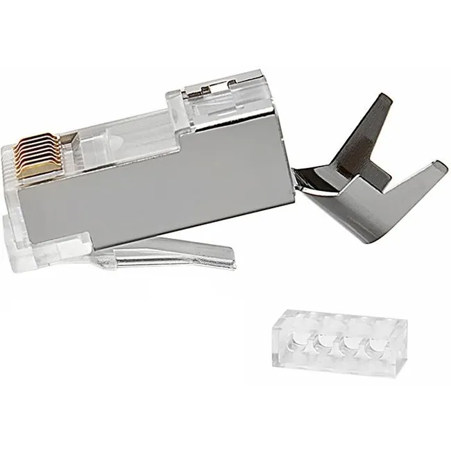 Alfais 4229 Cat7 Rj45 Jack İnternet Patch Kablo Ucu Konnektör Jak (10 Adet)
