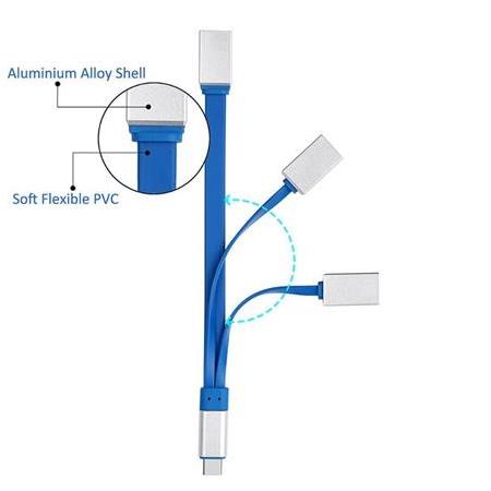 Alfais 4346 Type-c To Usb 3.0 Çevirici Çoklayıcı 3 Port Adaptör Hub