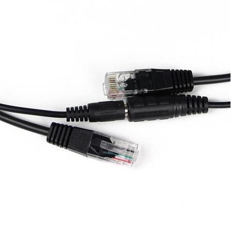 Alfais 4252 Ip Kamera RJ45 Kablosu Poe Set Ethernet Cat5 Adaptör Güç Power KablosuA