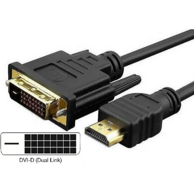Alfais 4254 Hdmi To Dvi 10 Metre Çevirici Dönüştürücü Görüntü Kablosu