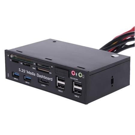 Alfais 5131 Ön Panel Usb 2.0 3.0 Esata Kart Okuyuculu Dahili Floppy Disketyuvası 5.25 inç