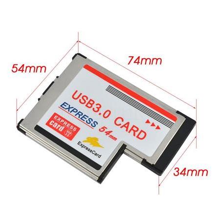 Alfais 5119 2 Port Usb 3.0 54Mm Express Cardbus Pcmcia Adaptör Kartı