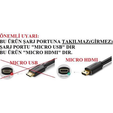 Alfais 4281 Micro-Mikro To Hdmi Çevirici Dönüştürücü Adaptör Tv Kablosu Tablet/Laptop