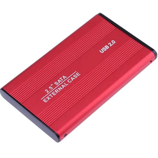 Alfais 4299 USB 2.0 Sata Harici 2.5 Hdd Harddisk Kutusu Kırmızı