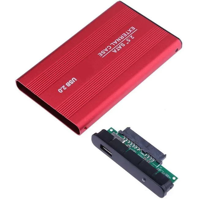 Alfais 4299 USB 2.0 Sata Harici 2.5 Hdd Harddisk Kutusu Kırmızı