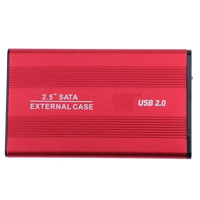 Alfais 4299 USB 2.0 Sata Harici 2.5 Hdd Harddisk Kutusu Kırmızı